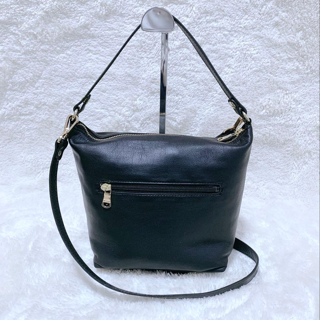 【はる】ほぼ未使用♪ russet ラシット ソフトレザーショルダーバッグ