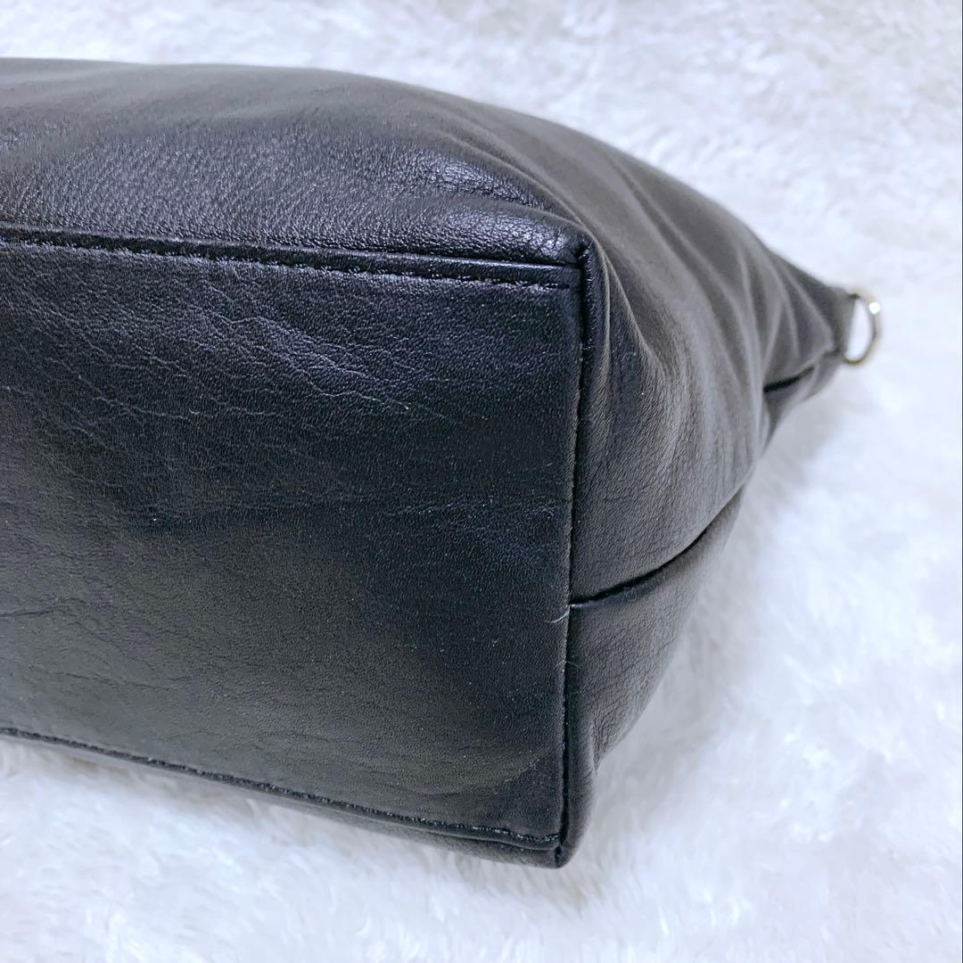 【はる】ほぼ未使用♪ russet ラシット ソフトレザーショルダーバッグ