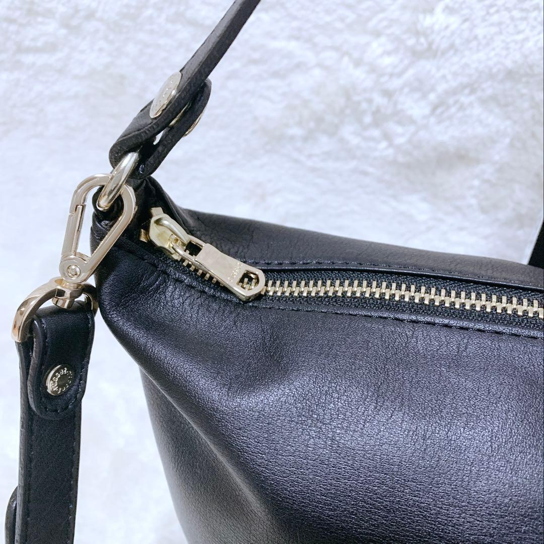 【はる】ほぼ未使用♪ russet ラシット ソフトレザーショルダーバッグ