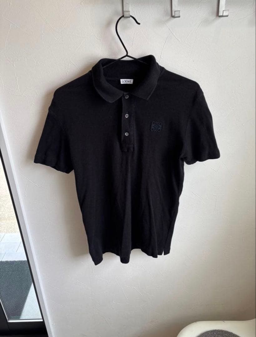 ひ*げ様 LOEWE ブラック ポロシャツ