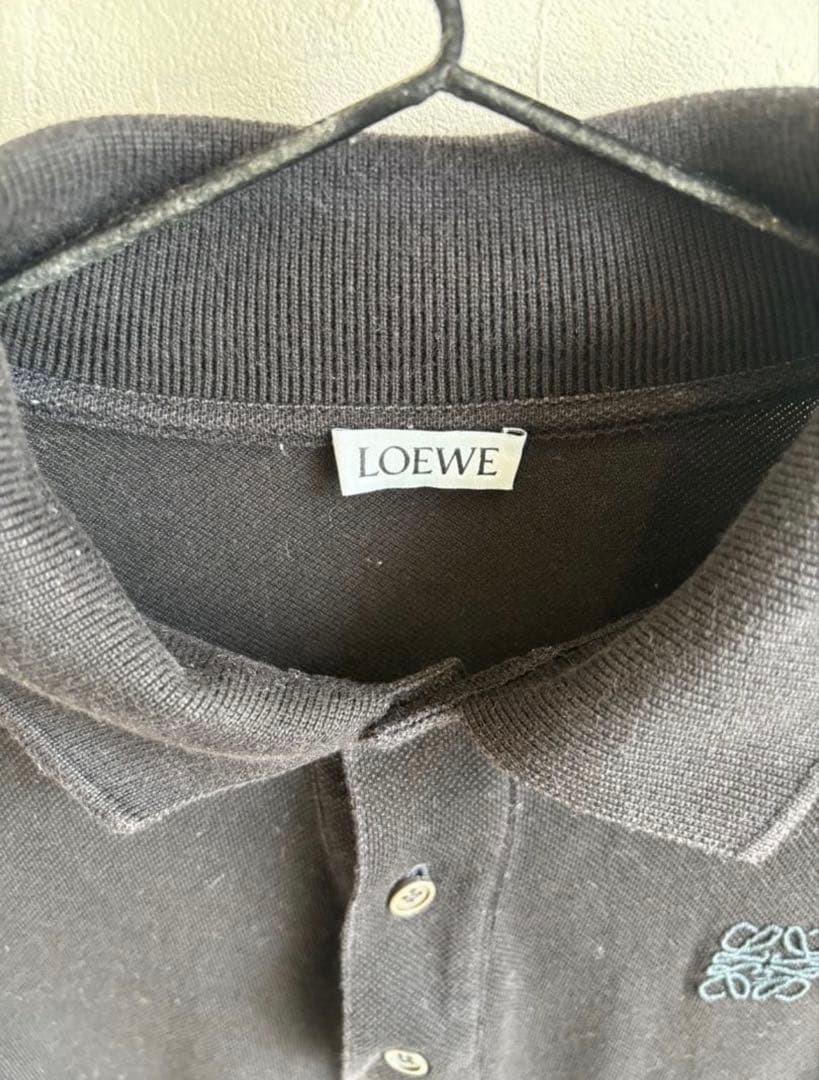 ひ*げ様 LOEWE ブラック ポロシャツ