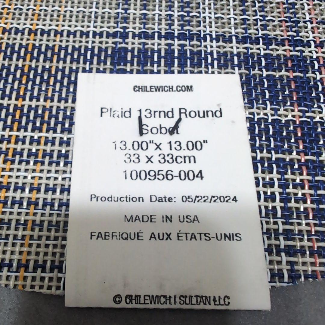 6枚セット　新品未使用　chilewich 　円形カラフルランチョンマット