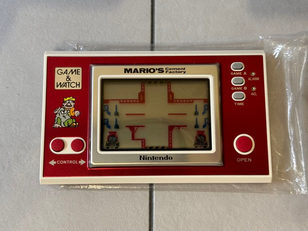激レア ゲームウォッチ マリオ セメントファクトリー mario cement