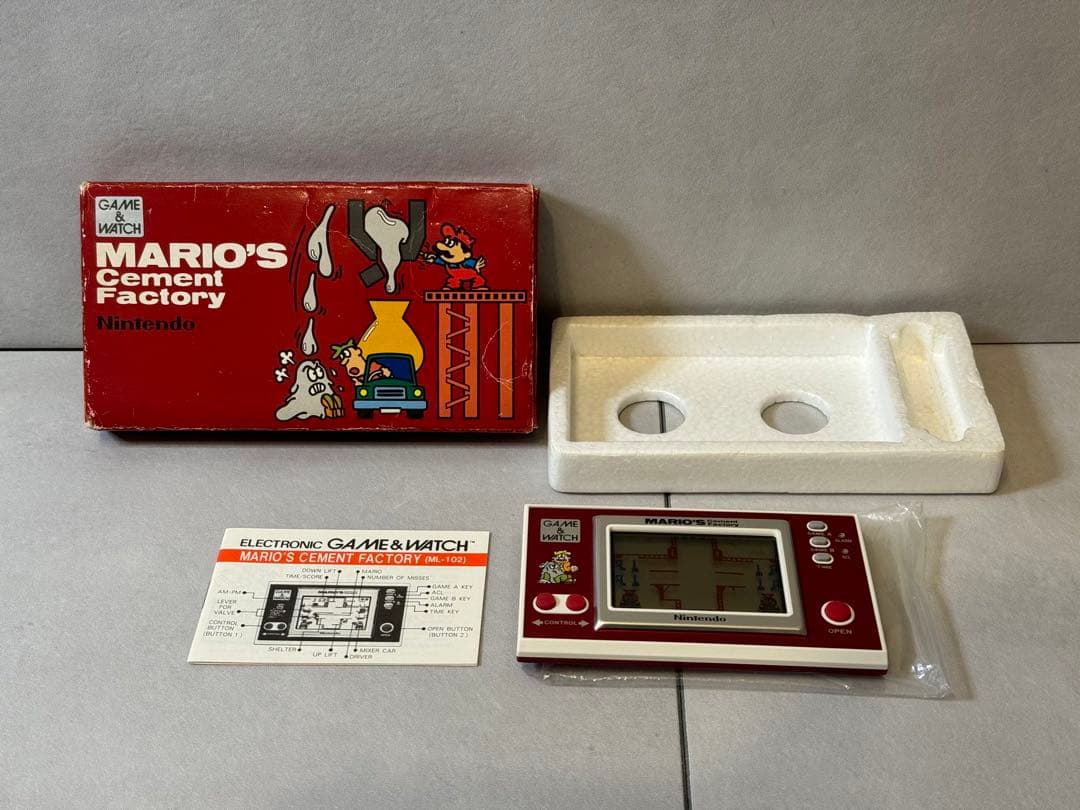 激レア ゲームウォッチ マリオ セメントファクトリー mario cement