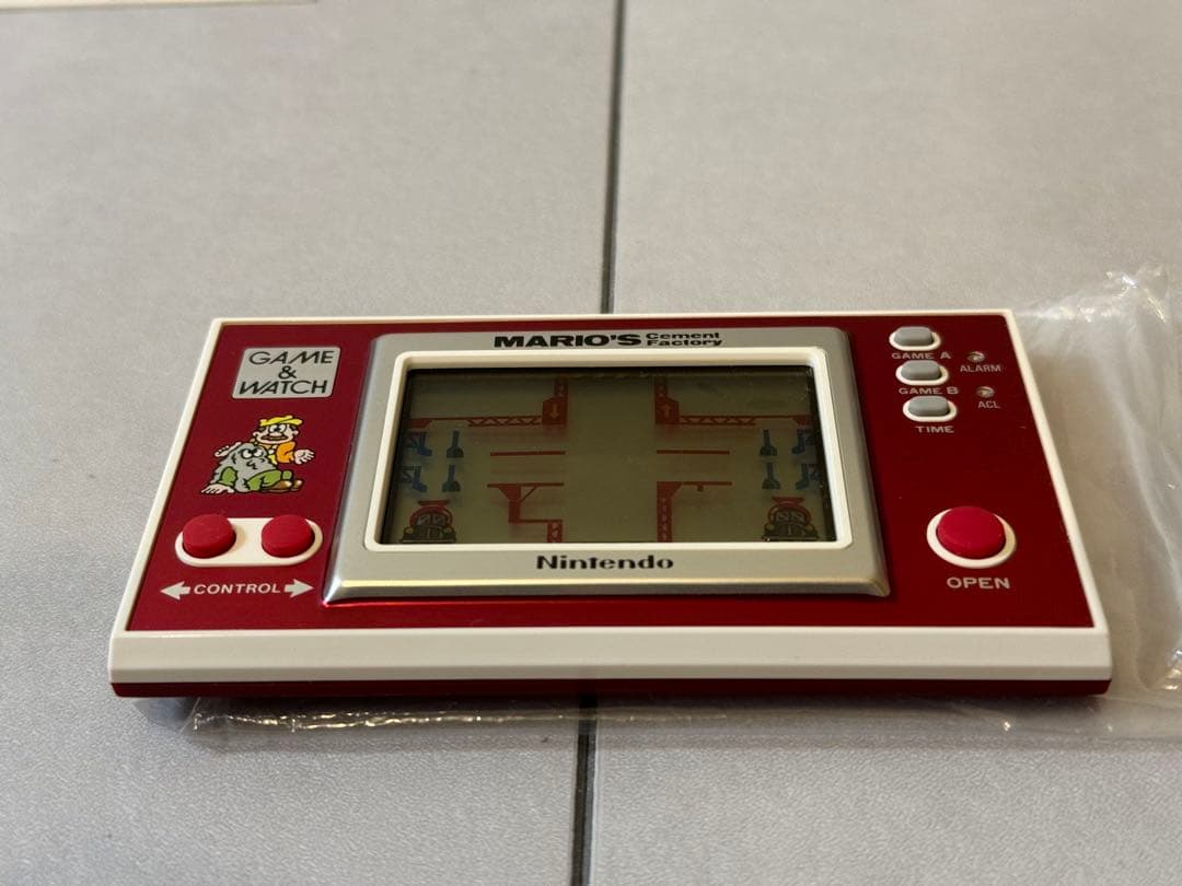 激レア ゲームウォッチ マリオ セメントファクトリー mario cement