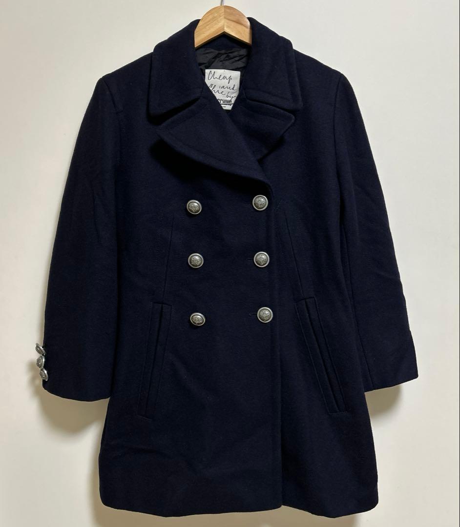 モスキーノ MOSCHINO ウール ピーコート イタリア製