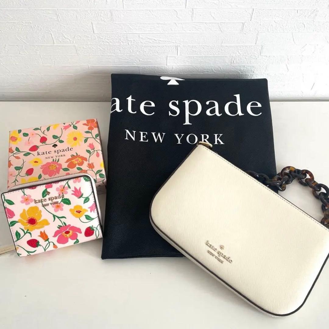 ケイトスペード花柄折財布　ミニバッグ　クラッチバッグ最終価格！