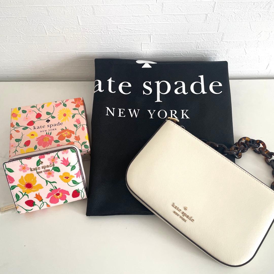 ケイトスペード花柄折財布　ミニバッグ　クラッチバッグ最終価格！