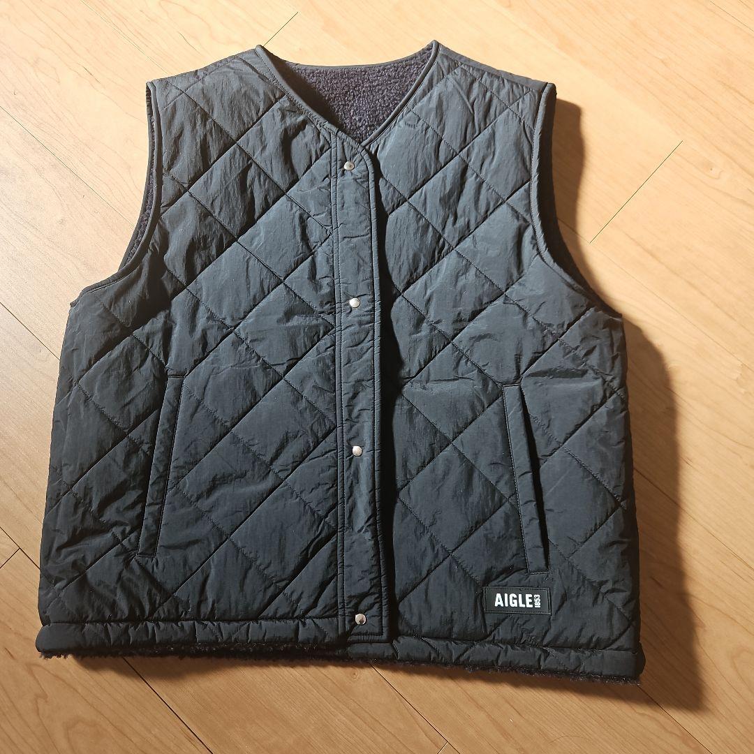 新品　AIGLE　エーグル　 インサレーション ベスト キルティング　サイズ40