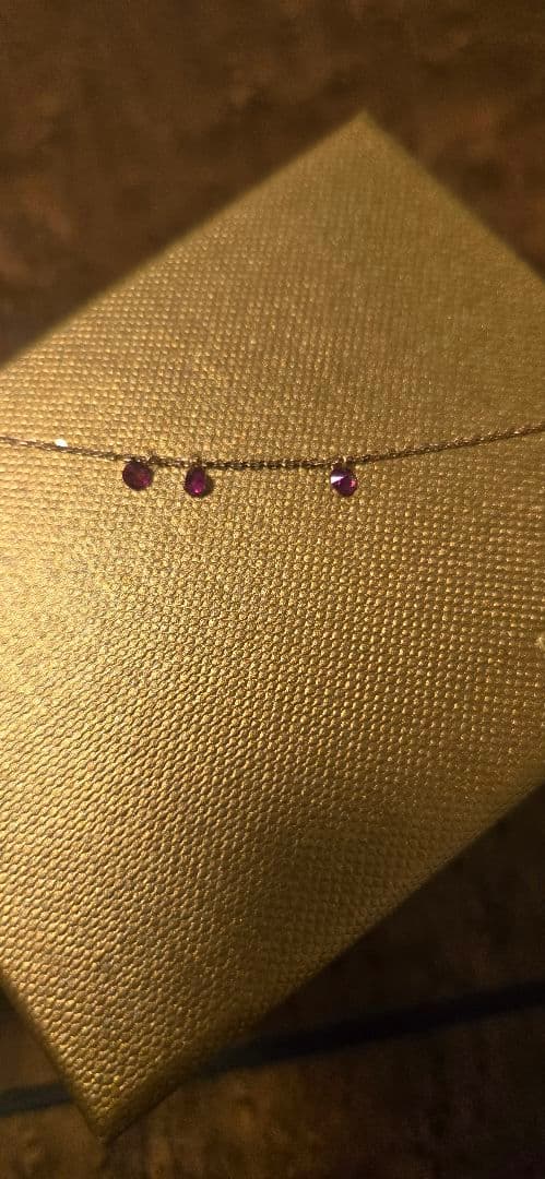 ぱ*る様 yoshinob K18 ネックレス ルビー イエローゴールド YG