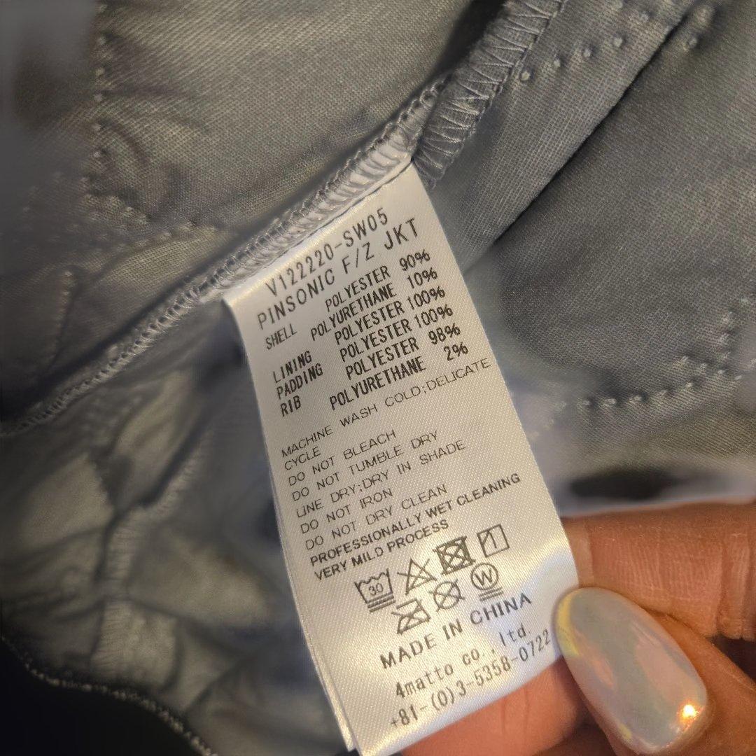 V12 レディースジャケット ブラック キルティング