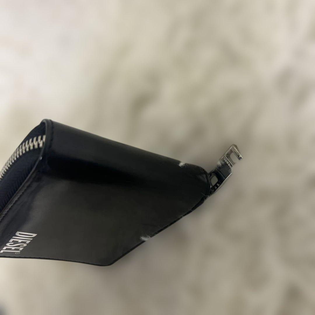 美品　DIESEL ディーゼル 小銭入れ付きラウンドファスナー２つ折り財布