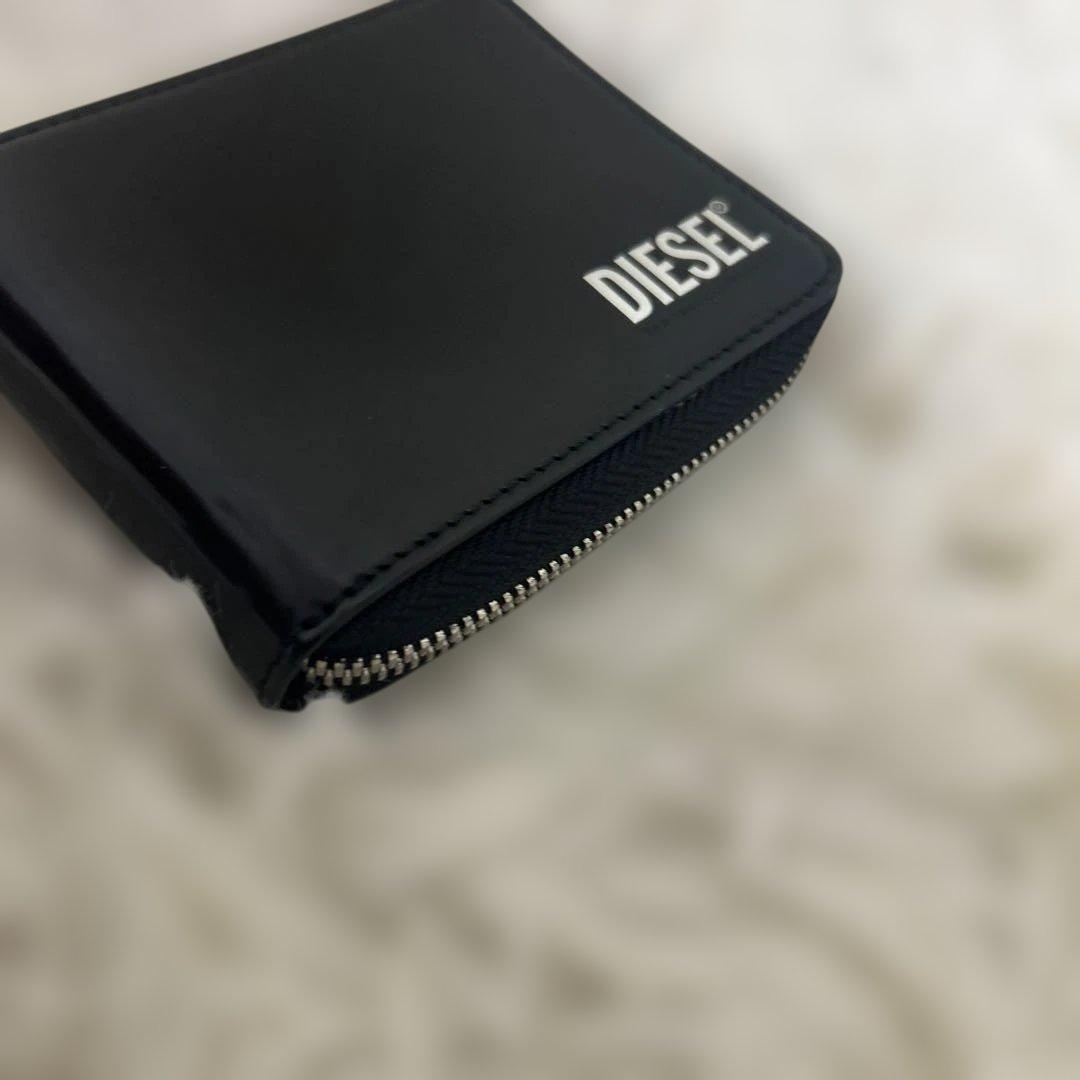 美品　DIESEL ディーゼル 小銭入れ付きラウンドファスナー２つ折り財布