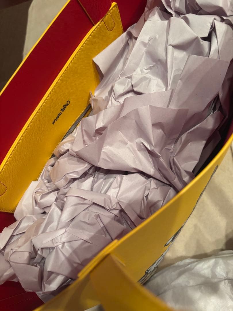 marc tetro イエロートートバッグ 犬デザイン（未使用）