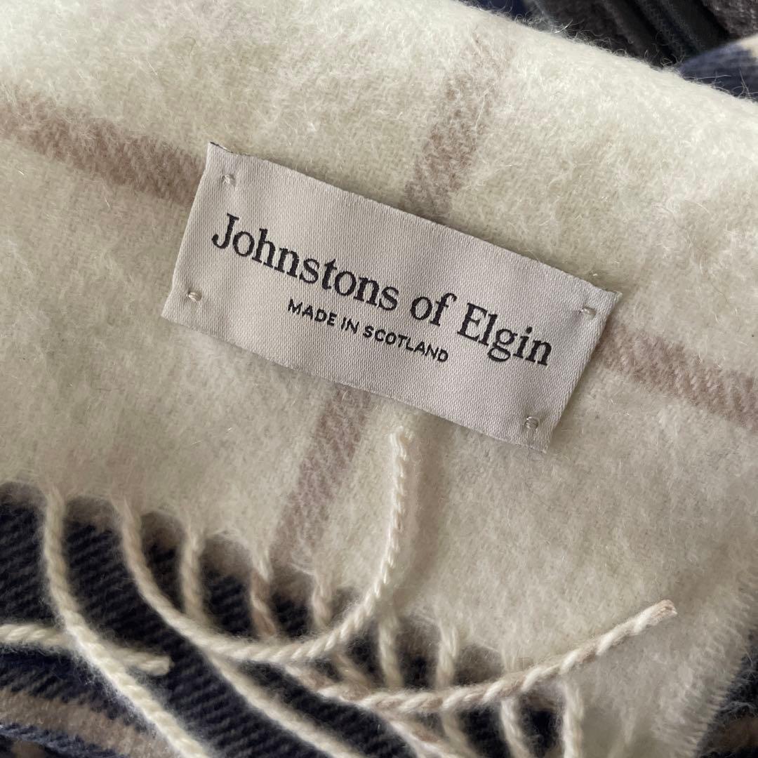 新品johnstonsofelgin本カシミヤマフラー