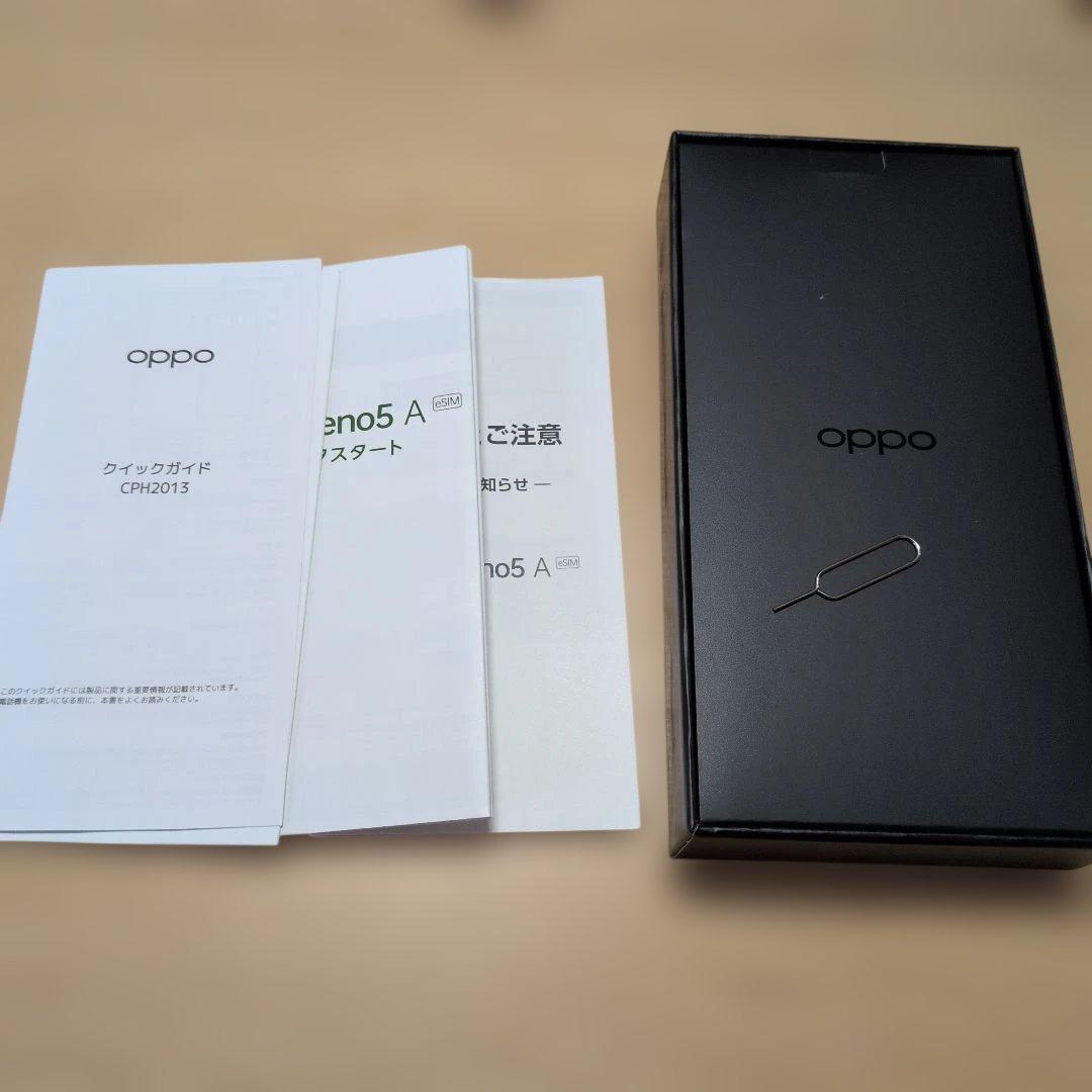 【茨木】OPPO Reno5 A 5G スマートフォン 本体 ブラック