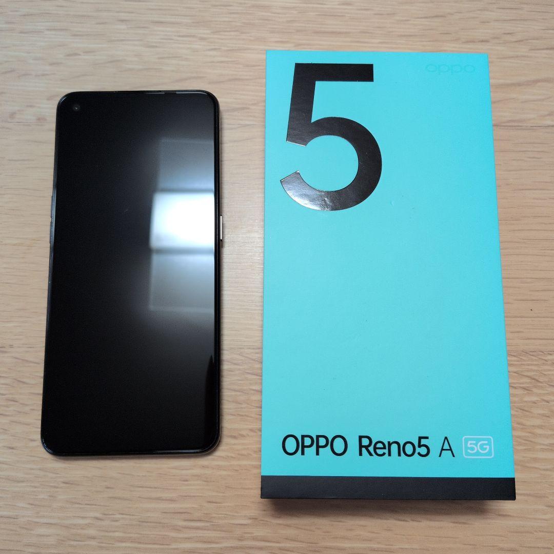 【茨木】OPPO Reno5 A 5G スマートフォン 本体 ブラック