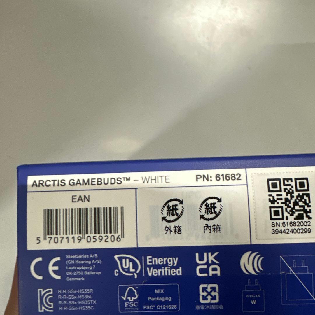 新品 未使用STEELSERIES Arctis GameBuds White