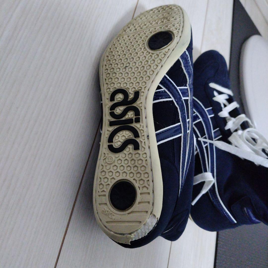 レスリングシューズ ネイビー ハイカット