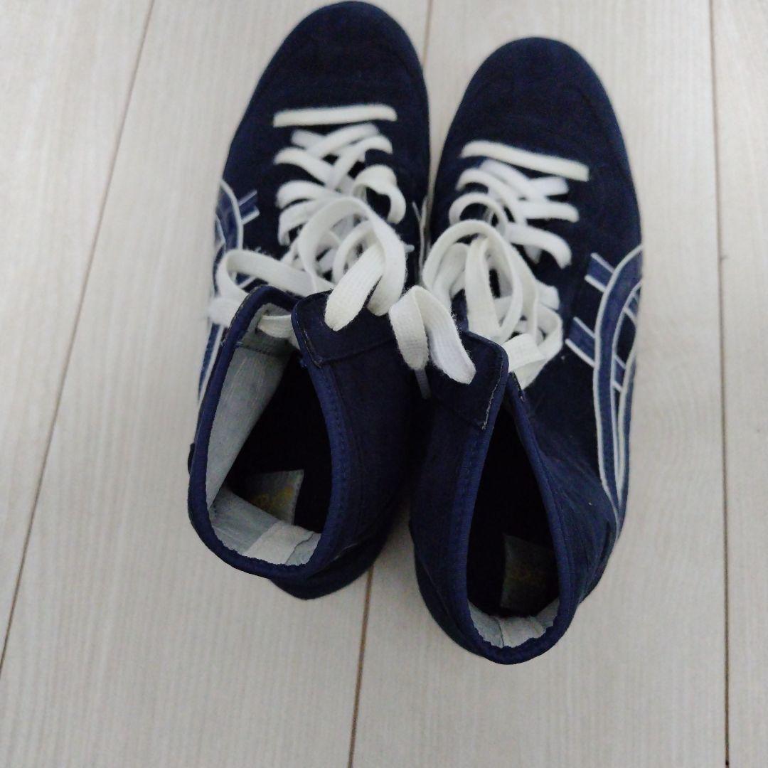 レスリングシューズ ネイビー ハイカット