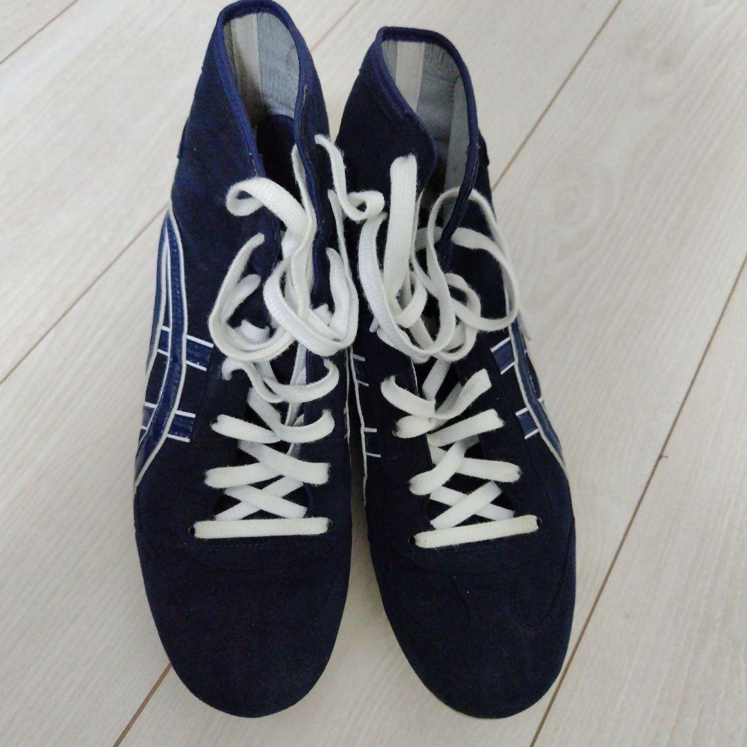 レスリングシューズ ネイビー ハイカット