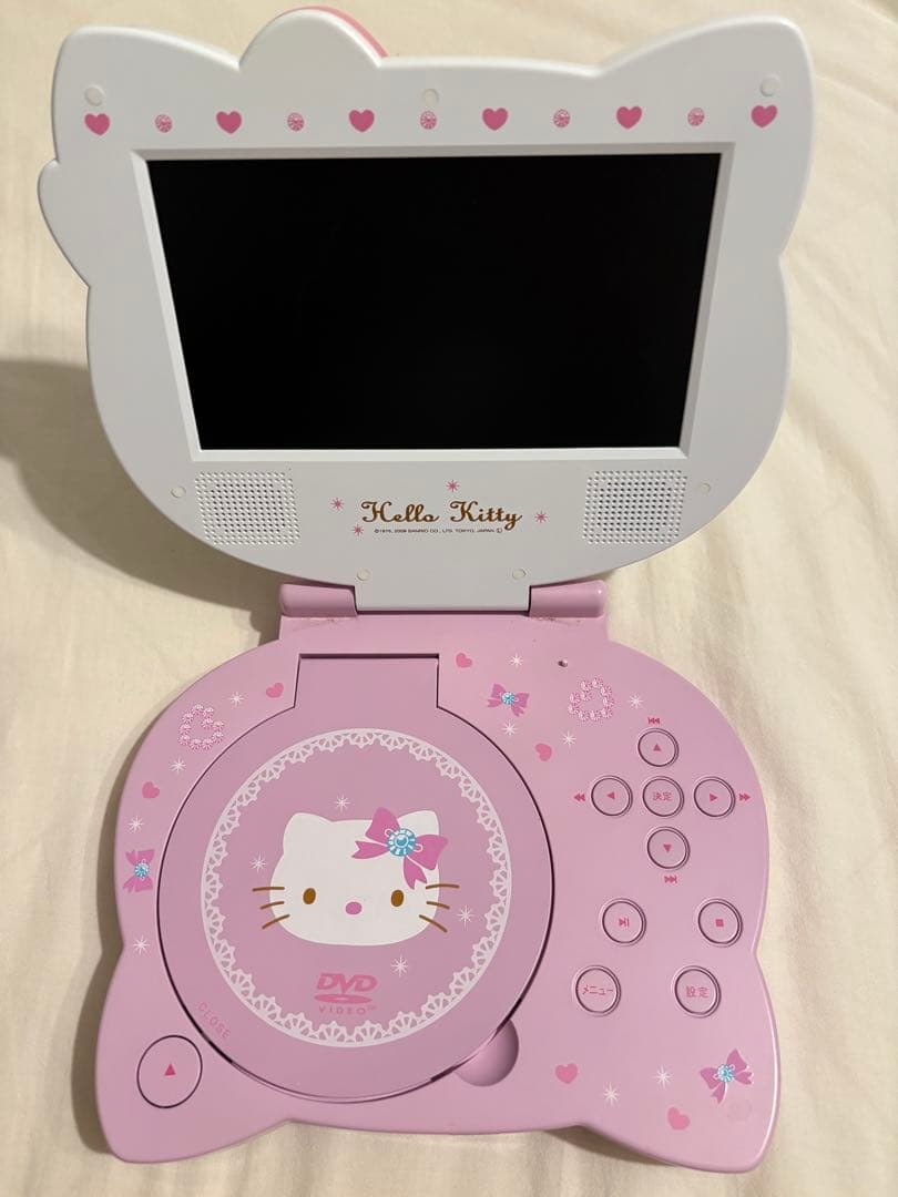 ⭐︎タイムセール中【ジャンク品】Hello Kitty ポータブルDVDプレーヤー