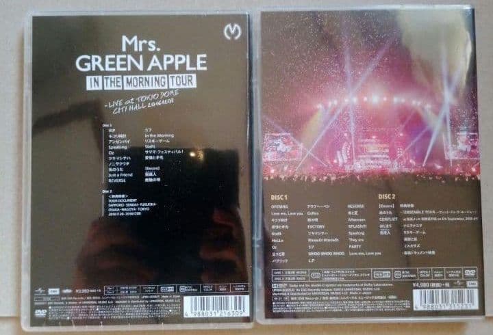 新品未開封Mrs.GREEN APPLE/通常版 DVD 2作品