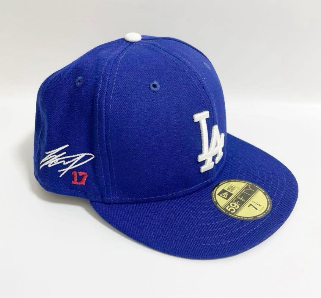新品★大谷サイン刺繍入り★MLB公式 ニューエラキャップ ドジャース 7 1/2
