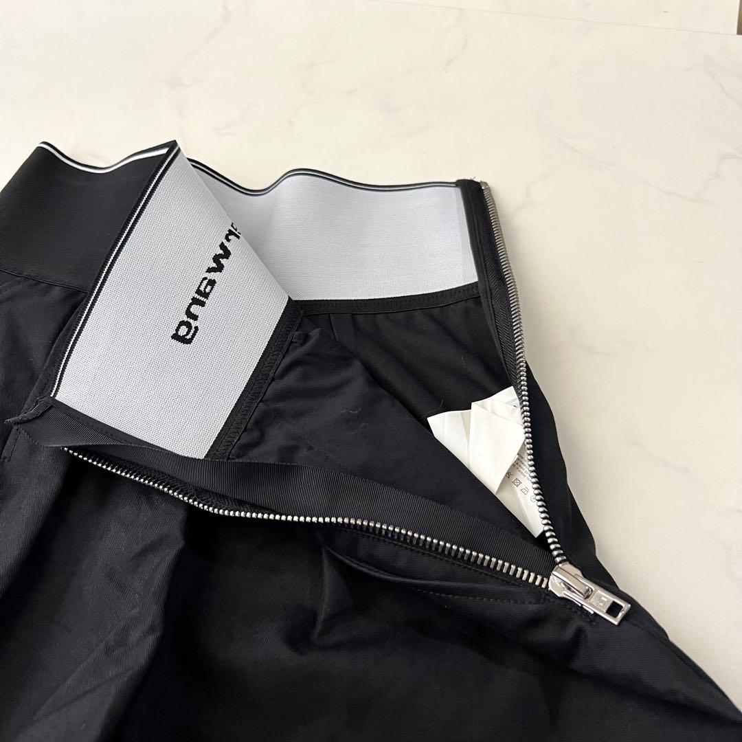 アレキサンダーワン サファリパンツ ショートパンツ 黒 ロゴ 2 M