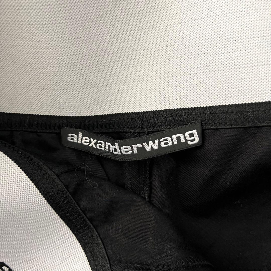 アレキサンダーワン サファリパンツ ショートパンツ 黒 ロゴ 2 M