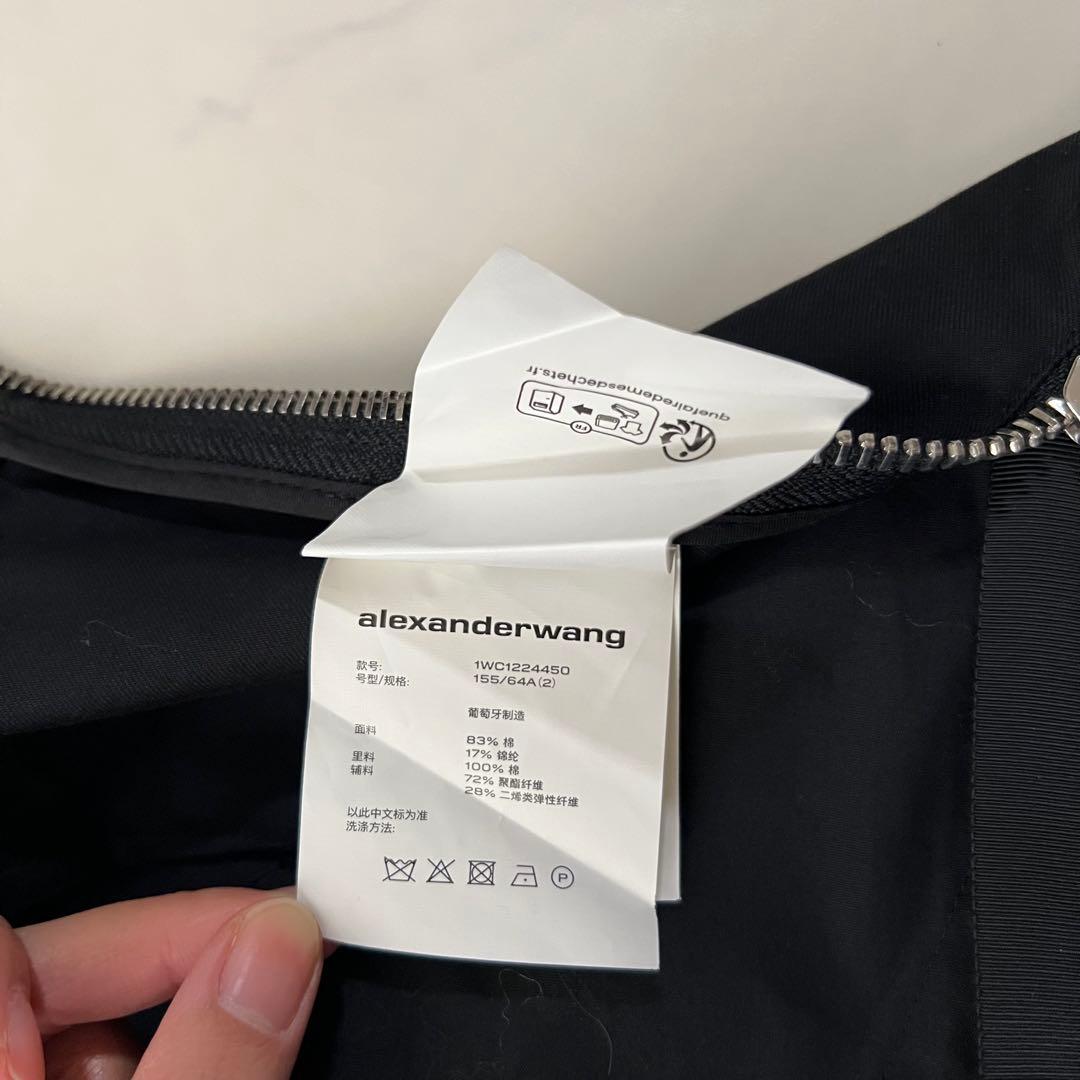 アレキサンダーワン サファリパンツ ショートパンツ 黒 ロゴ 2 M