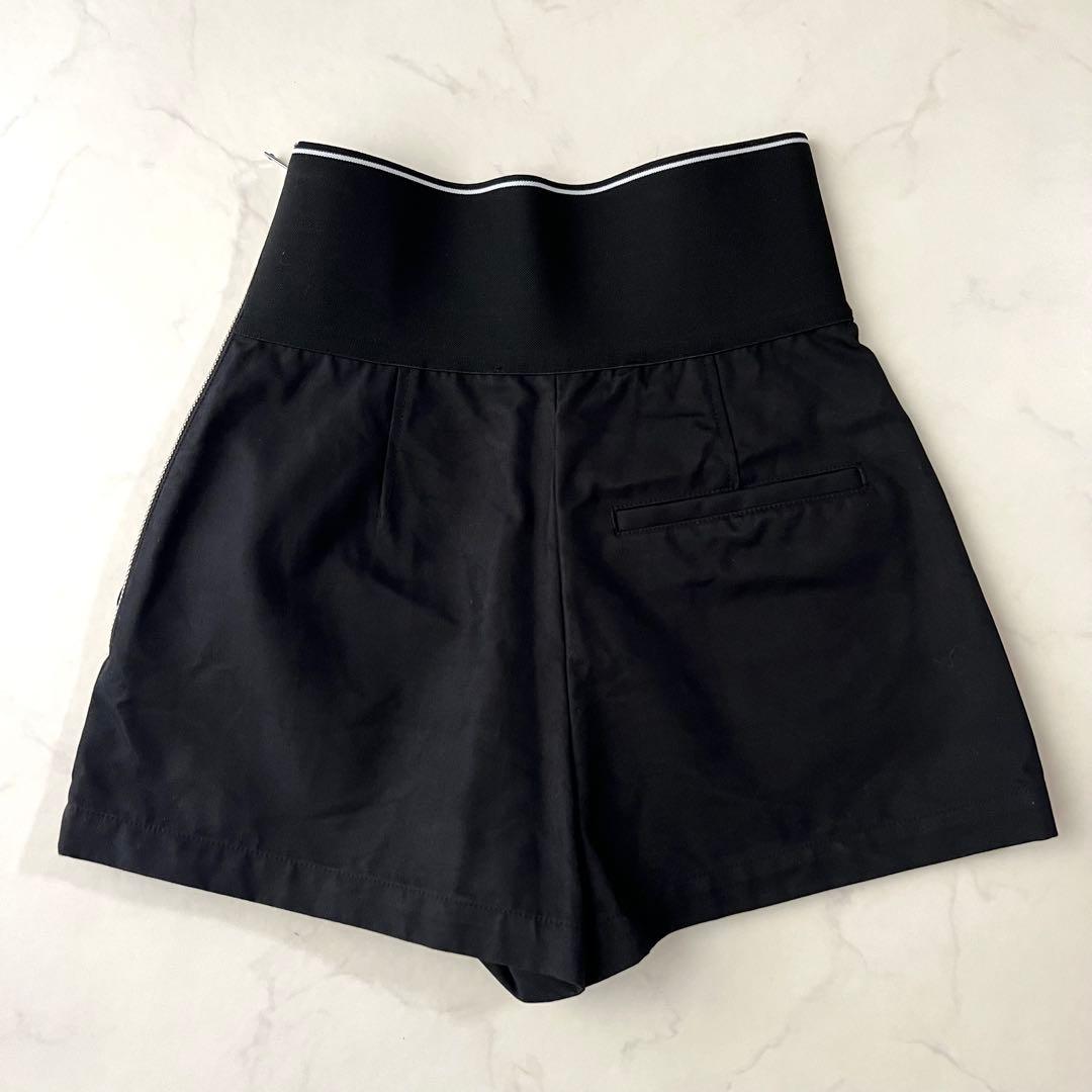 アレキサンダーワン サファリパンツ ショートパンツ 黒 ロゴ 2 M