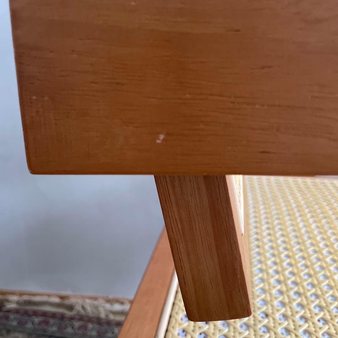 ピエールジャンヌレ　リプロダクト　木製アームチェア ラタン編み　天然木