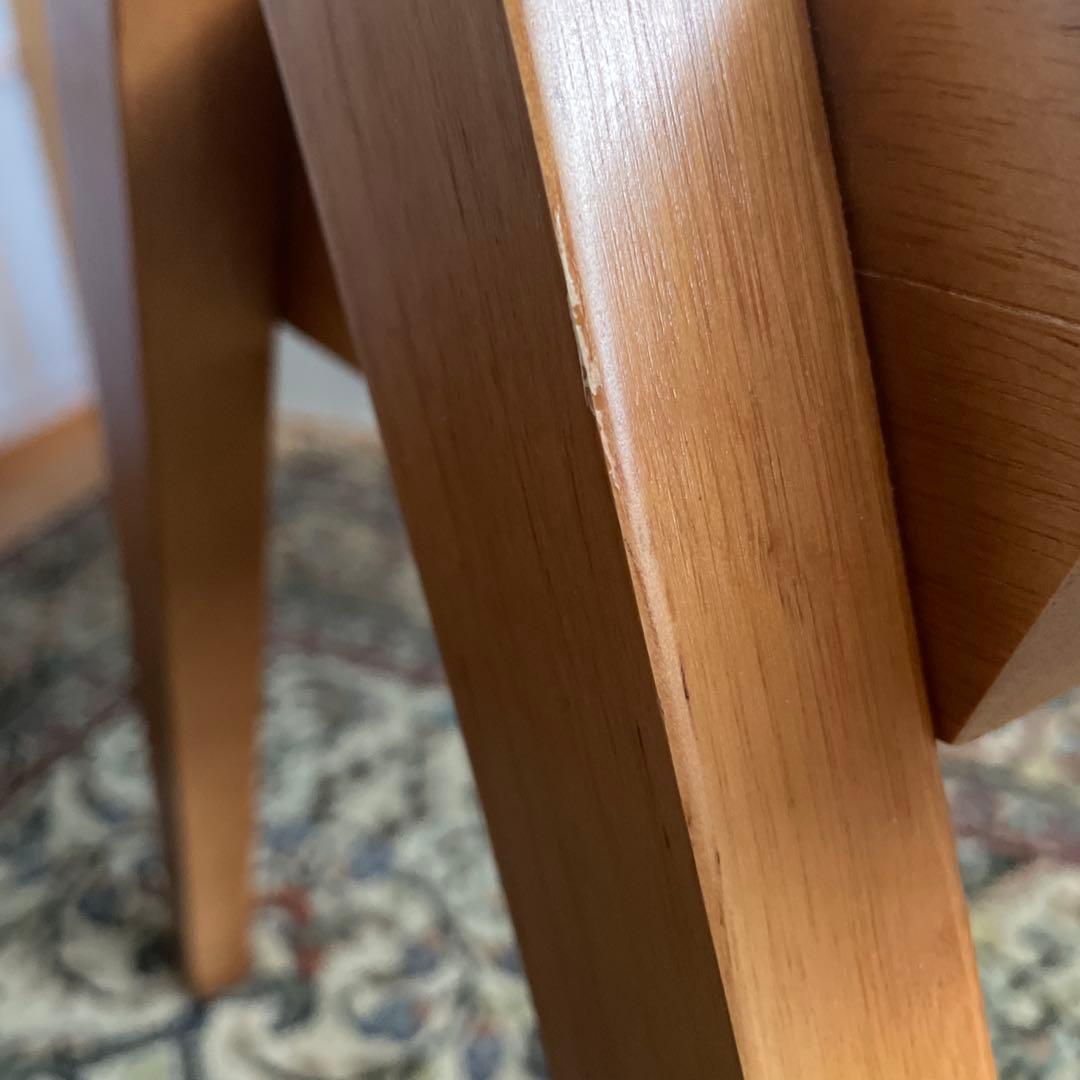 ピエールジャンヌレ　リプロダクト　木製アームチェア ラタン編み　天然木