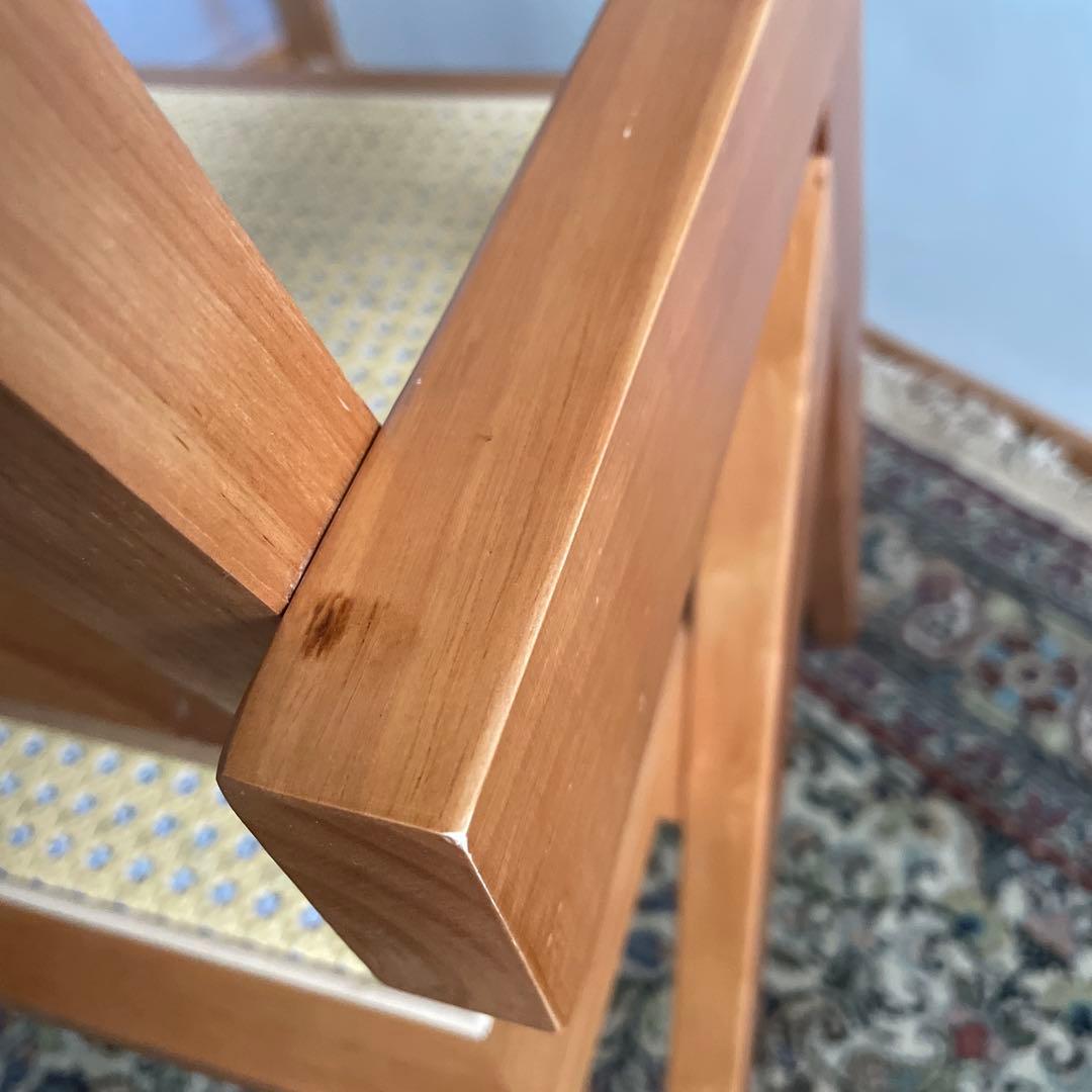 ピエールジャンヌレ　リプロダクト　木製アームチェア ラタン編み　天然木