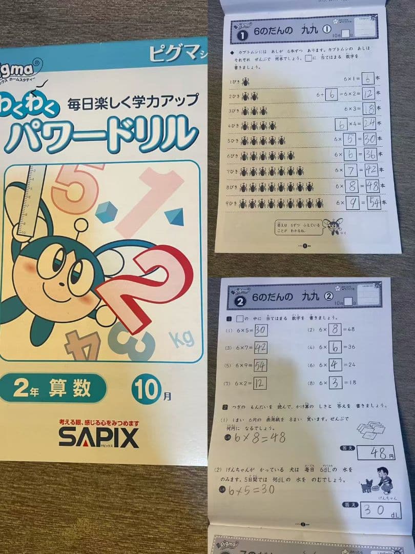 SAPIX 2年生 パワードリル ピグマ セット2023年版