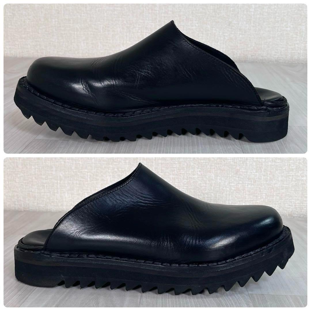 【美品】Vernacolo　サボ サンダル　ブラック　黒　44　シャークソール