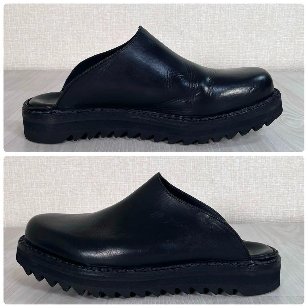 【美品】Vernacolo　サボ サンダル　ブラック　黒　44　シャークソール