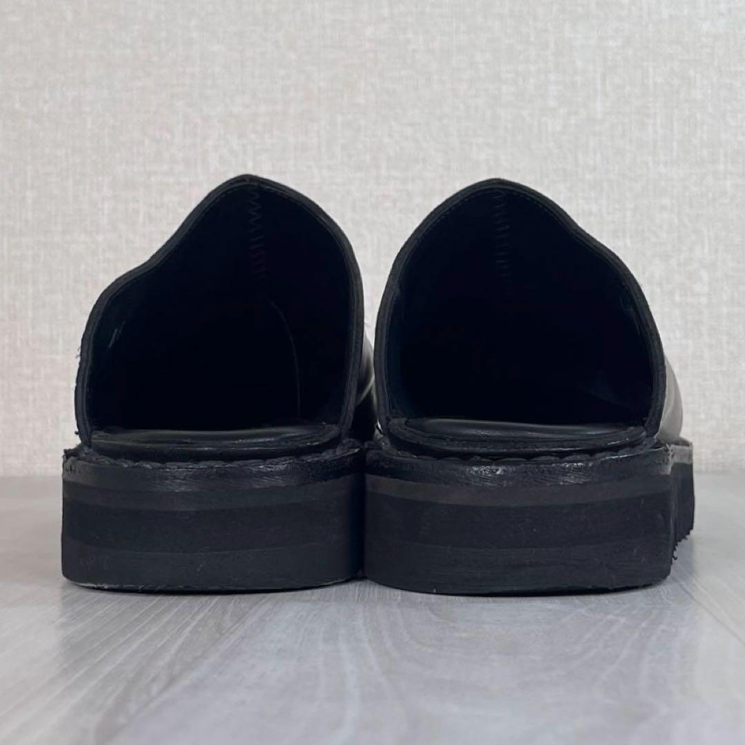 【美品】Vernacolo　サボ サンダル　ブラック　黒　44　シャークソール