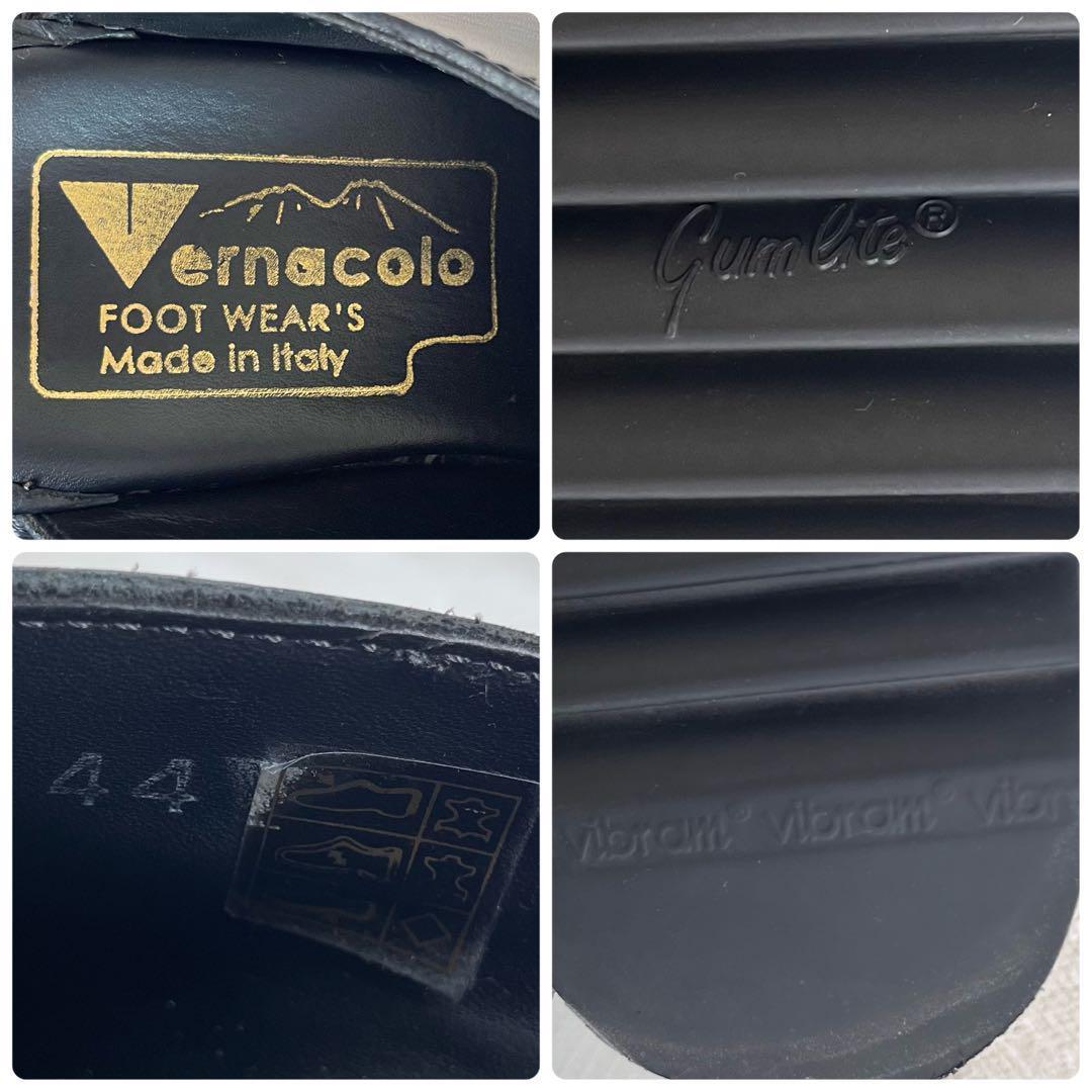 【美品】Vernacolo　サボ サンダル　ブラック　黒　44　シャークソール