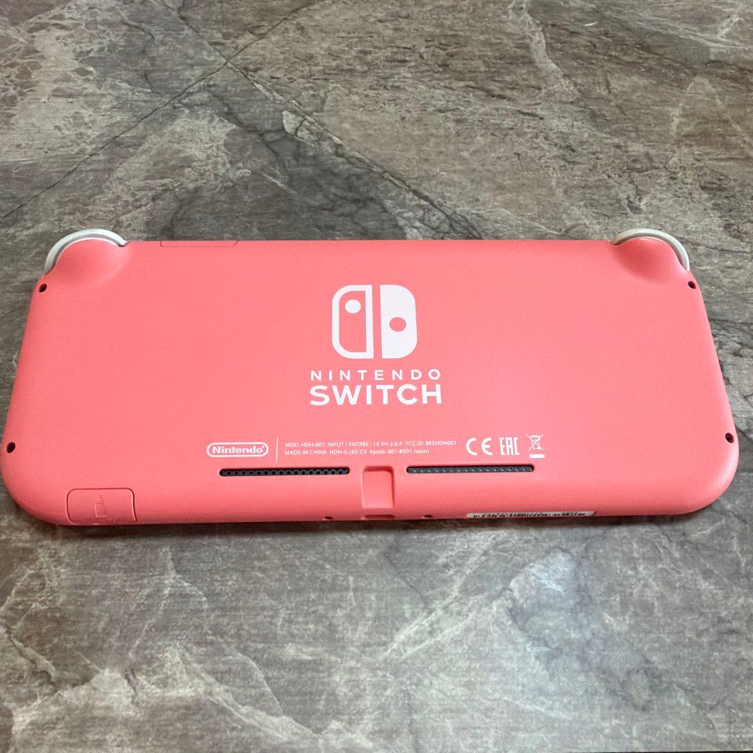Switch Lite コーラルピンク(本体、充電器、SDカード)