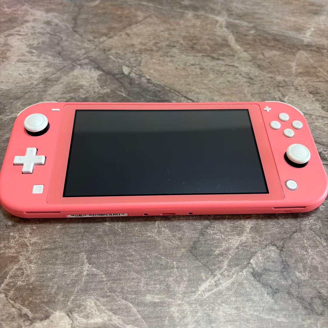Switch Lite コーラルピンク(本体、充電器、SDカード)