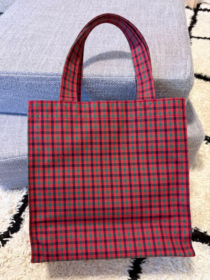familiar チェック柄 トートバッグ小