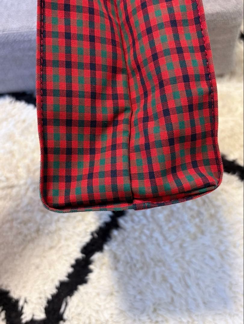 familiar チェック柄 トートバッグ小