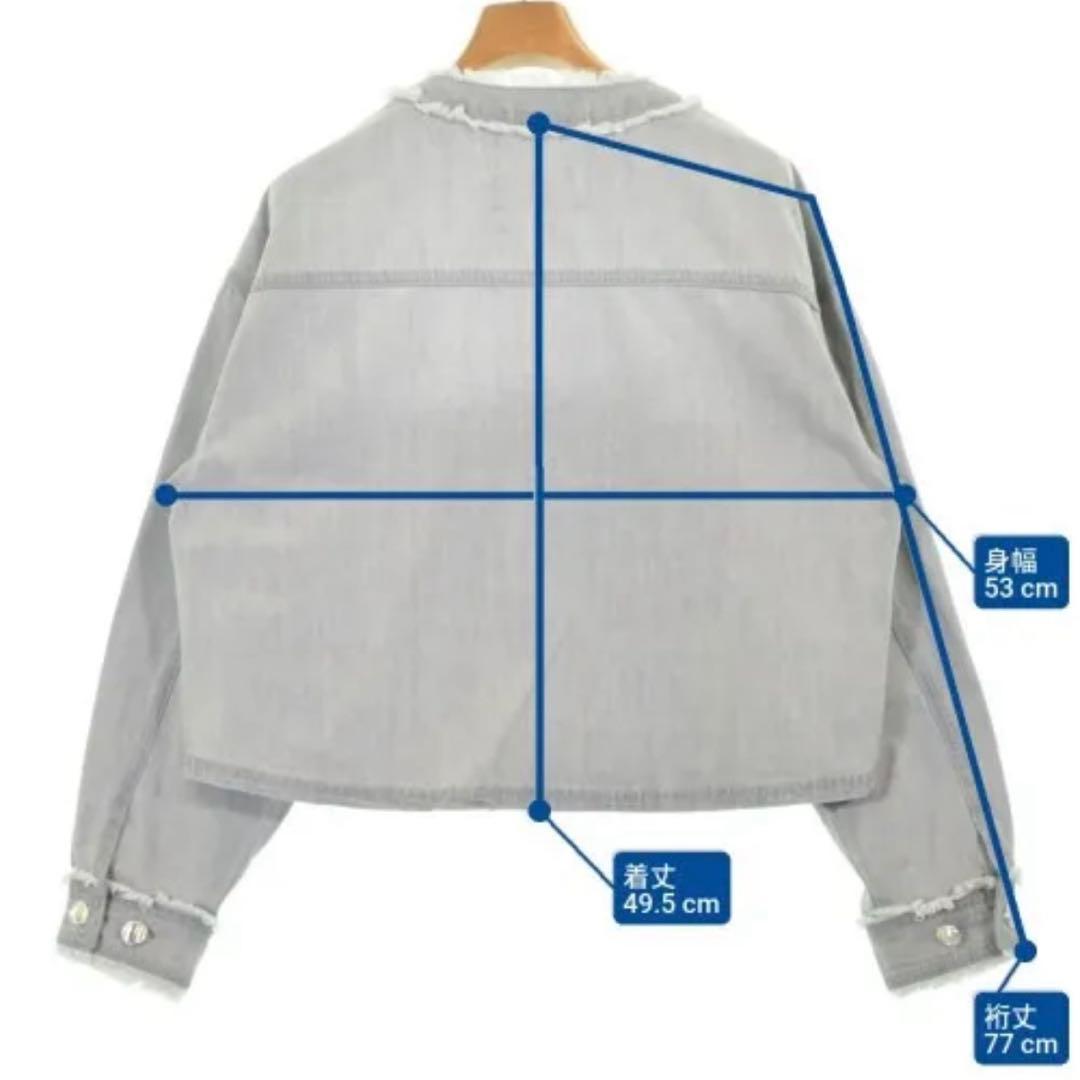 【新品】QTUME クチューム　ダークブルーデニム クロップドジャケット