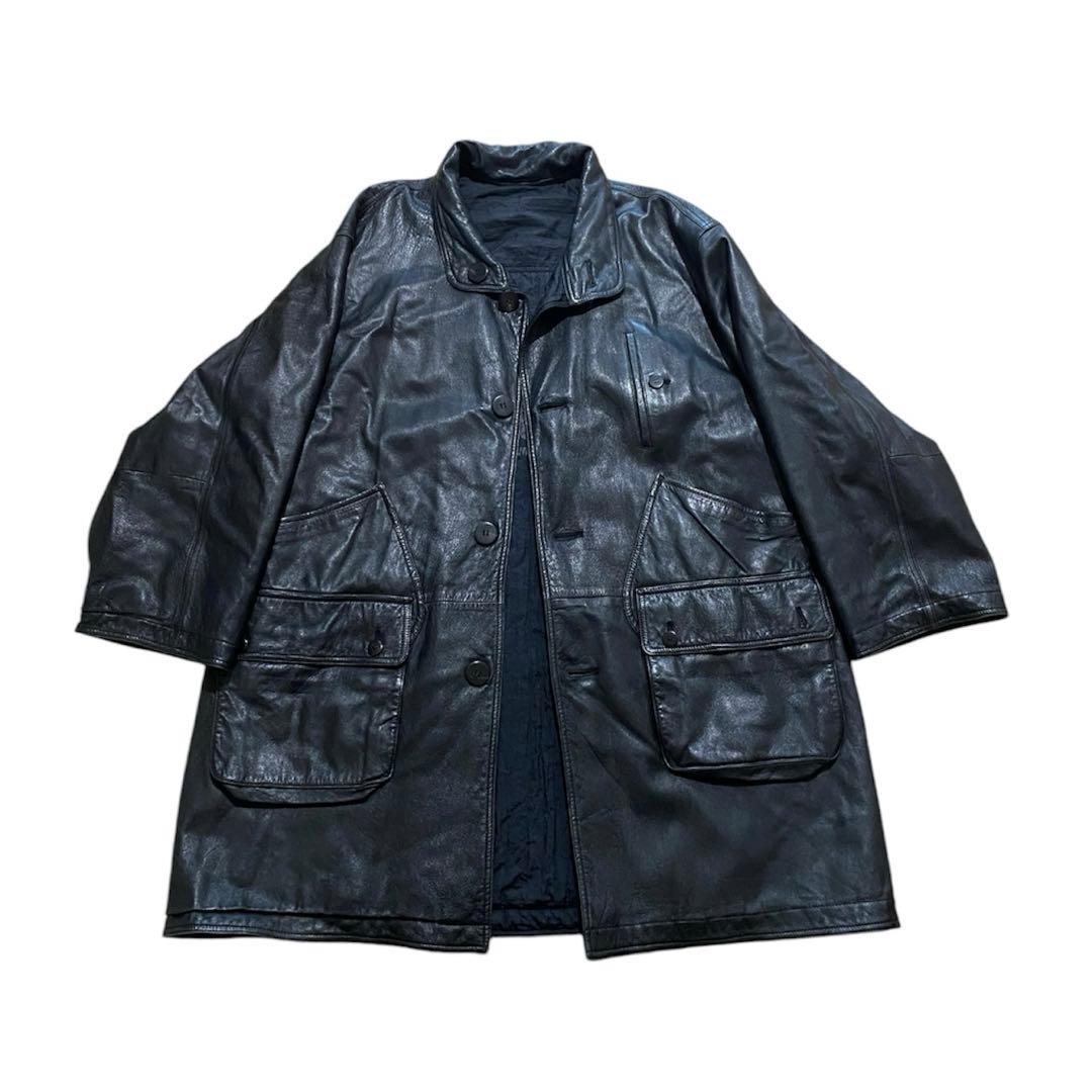 m*o様 i.s issey miyake リバーシブルレザーコート