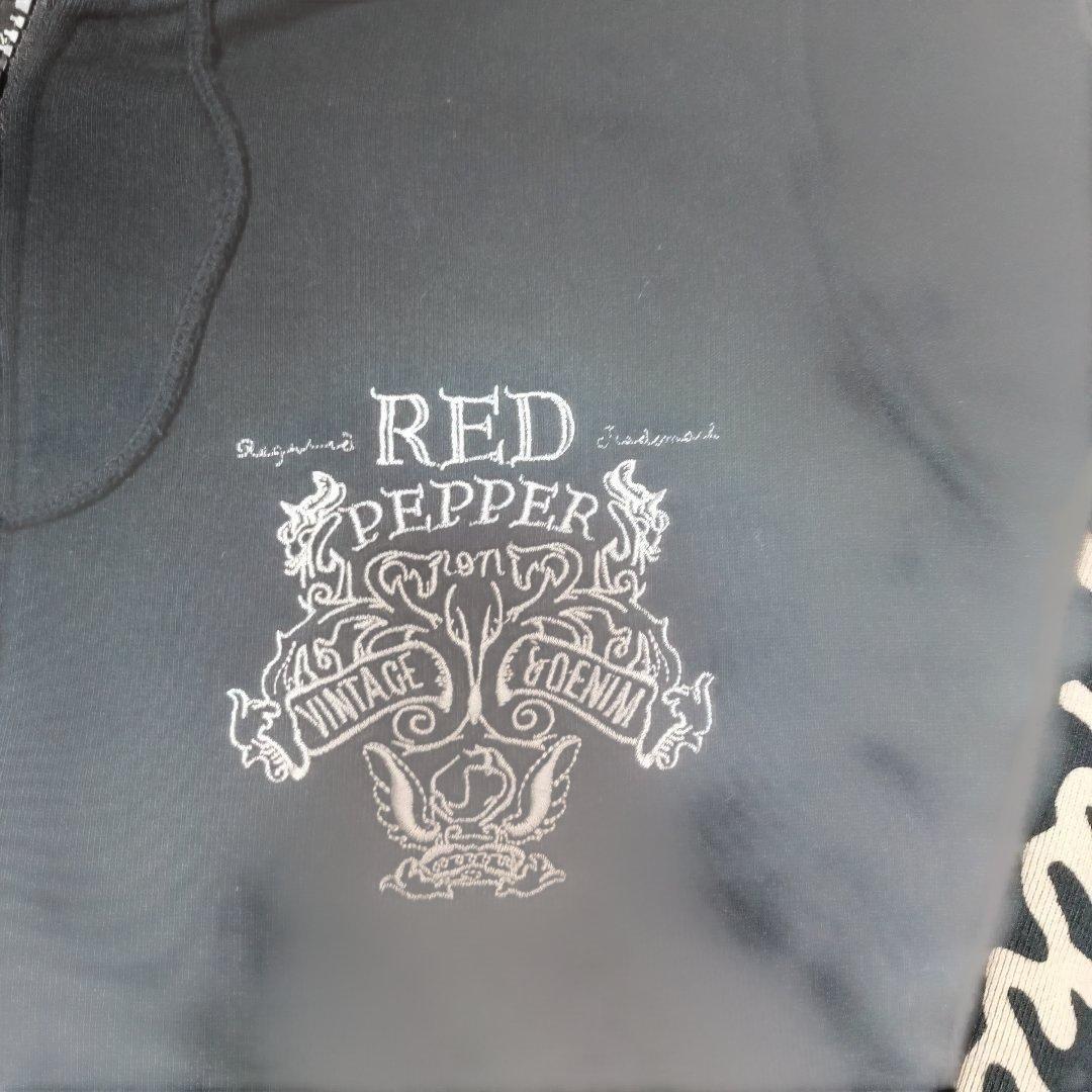 レッドペッパー　エドハーディー　パーカー　コラボ　フルジップ　スカル　ドクロ　M