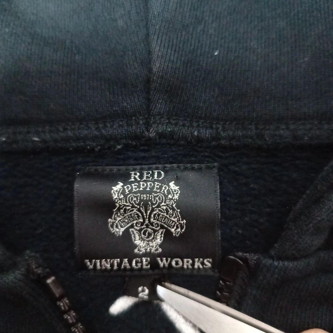 レッドペッパー　エドハーディー　パーカー　コラボ　フルジップ　スカル　ドクロ　M