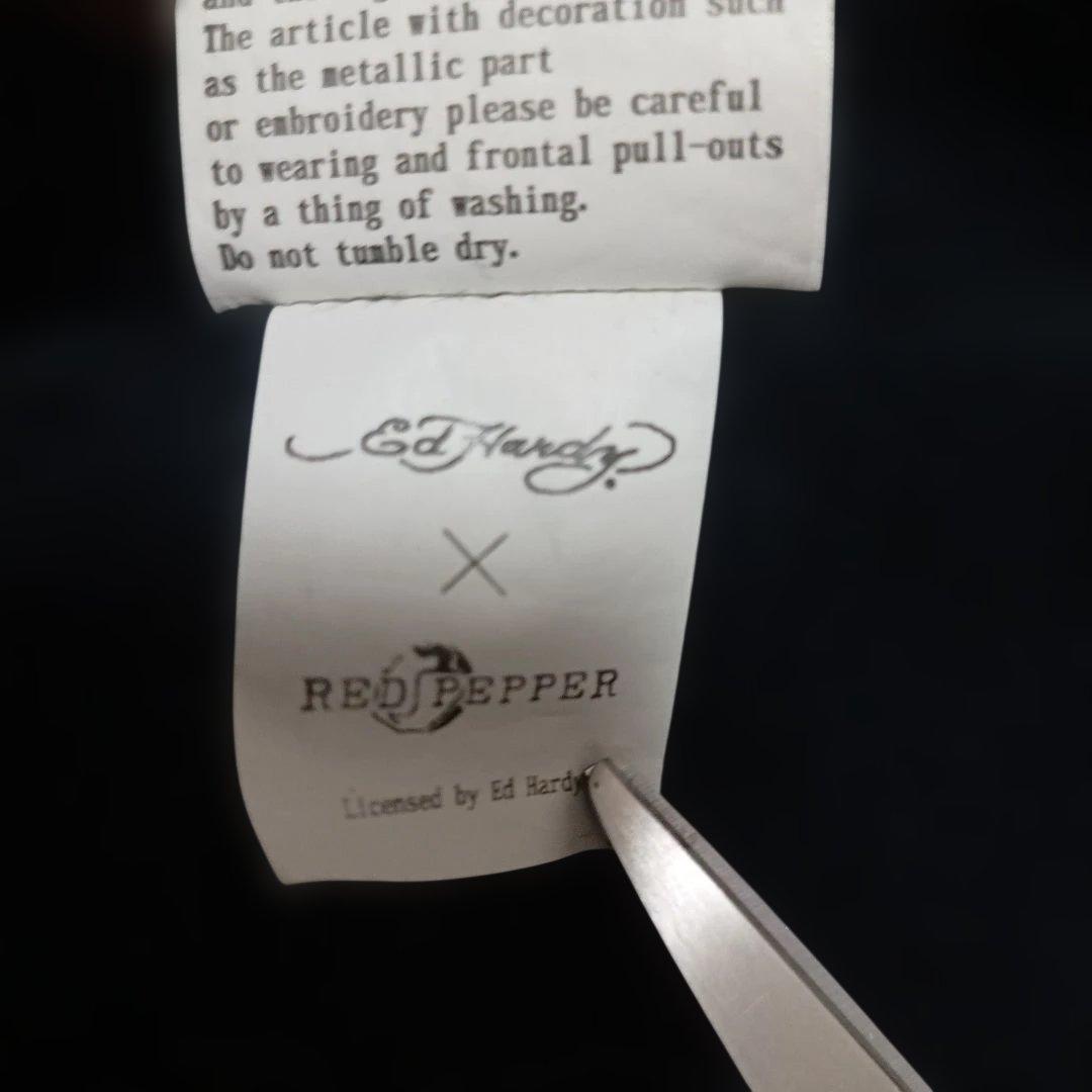 レッドペッパー　エドハーディー　パーカー　コラボ　フルジップ　スカル　ドクロ　M