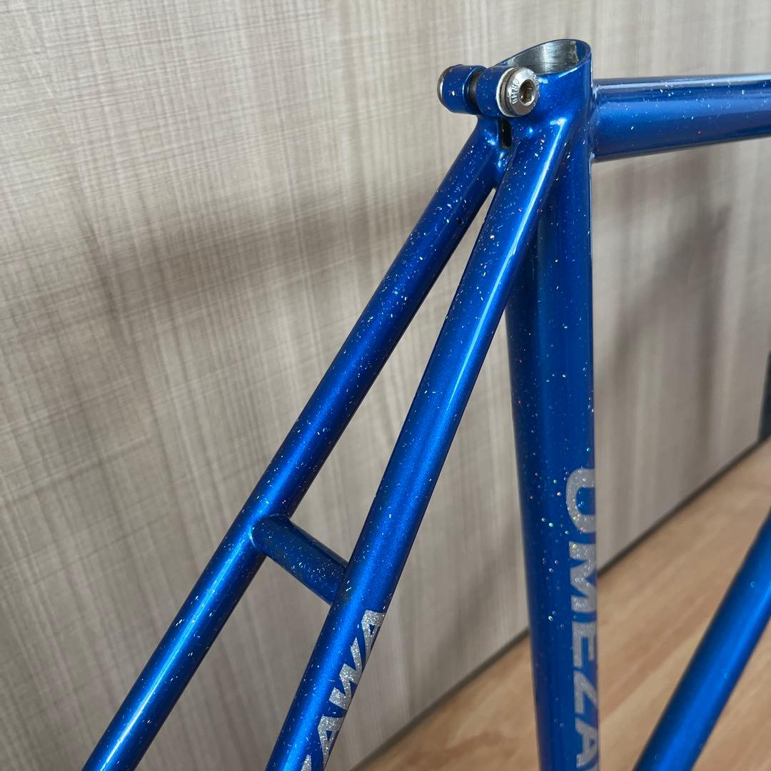 【競輪NJS認定】UMEZAWAフレーム 49cm Hattaヘッド&BB付き